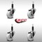 Service Caster 3'' SS Nylon Wheel Swivel 1'' Expanding Stem Caster Set, 4PK SCC-SSEX20S314-NYS-1-4 - alternate 3